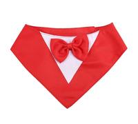 Giwnhvx Dog,Formal Dog Wedding Collar with Bow Tie,Dog Birthday Costume Pet,Dog Valentines Outfit Cosplay,S Red Easy to Use