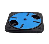 Giwnhvx Dog Scratch Pad for Nails Dog Scratch Board Snack Compartments Rotating Round Dog Nail Scratch Board Removable Blue