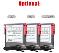 Giwnhvx Dual Digital Display Thermostat Temperature Regulator with Double Probe, Heating Sensor Probe Two W/Output Relays B