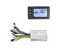 Giwnhvx Electric Bike Controller Electric Scooter Controller 24V/36V/48V 250W Brushless Controller Kit with LCD Display Panel Easy to Use