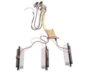 Giwnhvx Electric Guitar Pickup Wiring Harness Prewired 5-Way Switch SSS Pickup for Electric Guitar White