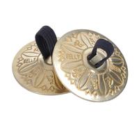Giwnhvx Finger Cymbals, Hand Cymbal Belly Dance Zills with Elastic Band, Percussion Music Instrument for Kids, Adults Easy Install