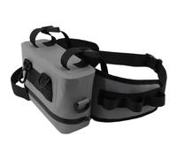 Giwnhvx Fishing Fanny Pack with Fishing Rod Holder and Adjustable Strap Zipper Closure Fishing Waist Pack Easy Install