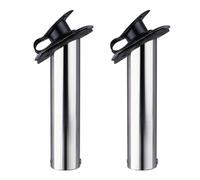 Giwnhvx Fishing Rod Holder Stainless Steel Embedded Fishing Rod Holder for Marine Boat Replacement Parts Accessories ,30 Degrees,2PCS