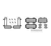 Giwnhvx For MN D90 D99S MN99S Rear Lampshade Reversing Lamp Cover & Rear Side Metal Stereoscopic Window Mesh Protective Net