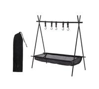 Giwnhvx Frame+Net Bag Camping Rack Folding Camping Tripod Travel Sundries Hanger 50x70x72cm