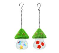 Giwnhvx Garden Bird Feeders 3 Petals Decorated with Water Spout Bird Water for Outdoors Hanging