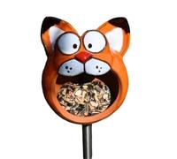 Giwnhvx Garden Stakes - Bird Feeders, Outdoor Bird Feeders, Animal Resin Sculpture Bird Feeders, Garden Yard Decoration Gifts B
