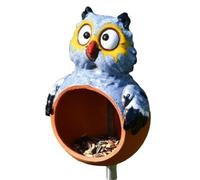 Giwnhvx Garden Stakes - Bird Feeders, Outdoor Bird Feeders, Animal Resin Sculpture Bird Feeders, Garden Yard Decoration Gifts A