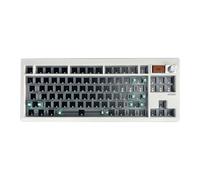 Giwnhvx GMK87 Mechanical Keyboard KIT with Display Screen RGB Backlit Gasket Structure Gaming Hot Swap Keyboard White
