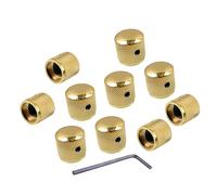 Giwnhvx Gold Electric Guitar Metal Volume Knob Bass Volume Knob Iron Knob with Hole Volume Knob Switch Cap