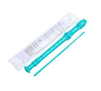 Giwnhvx Green-8 Holes Soprano Recorder Kit with Cleaning Rod, German Style C Key Recorder Set Kit for Kids Beginners Students