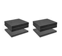 Giwnhvx Grid Foam Cube-Foam, 4 Pieces 300X300X50mm/4 Pieces 300X300X10mm, Tool Box Camera Case Foam, Case Insert,Tool