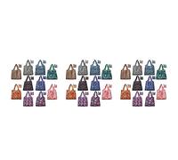 Giwnhvx Grocery Bags Reusable Foldable 30 Pack Shopping Tote 50LBS Extra Large Ripstop Pattern Machine Washable Storage