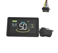 Giwnhvx H6C Electric Bike LCD Display Meter 24V-60V E Scooter LCD Panel Color Screen With USB UART For Electric Bike Replacement Parts (SM 6PIN)