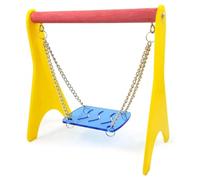 Giwnhvx Hamster Toy Swing Hammock Parrot Gnawing Toy Bird Toy Standing Bar Chain Swing