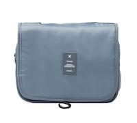 Giwnhvx Hanging Toiletry Bag, Toiletry Bag, Waterproof Large Capacity Travel Size Toiletries, Makeup Organizer Bag Easy Install Easy to Use Gray