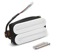 Giwnhvx High Output Neck Pickup Dual Hot Rail Humbucker Pickups Easy Install Easy to Use White