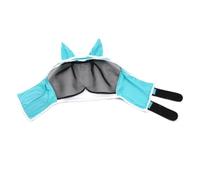 Giwnhvx Horse Fly Mask with Ears, Horse Mask Anti-Mosquito and Insect, Ma Chao Comfort Fly Mask,Horse Mask,Blue