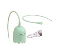 Giwnhvx Interactive Cat Toy USB Cat Pet Silicone Automatically Rotates Mouse Tail.Kitten Teasing Stick Green