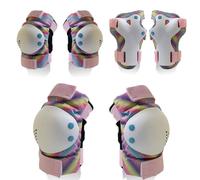 Giwnhvx Kids/Adult Knee Pads Elbow Pads Wrist Pads Protective Gear Set for Skates, Bicycles, BMX Bikes,Skateboards(M)