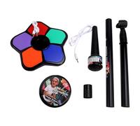 Giwnhvx Kids Microphone with Light Stand Toy,Height-Adjustable Microphone,Brain-Training Educational Toys Birthday Gift Black