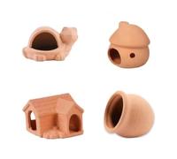 Giwnhvx Landscaping Aquarium Shelter Fish Tank Hidden Shelter Aquarium Decoration Reptile Hidden Cave Fish Tank 4pcs