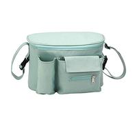 Giwnhvx Large Capacity Baby Stroller Organizer Bag Diaper Bag Hook Baby Carriage Nursing Storage Pram Bag-Light Green