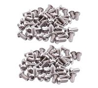 Giwnhvx M6X12mm Stainless Steel HeX Socket Button Head Screws 100 Pcs