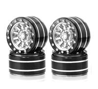 Giwnhvx Metal 1.9Inch Beadlock Wheel Rim Outer Diameter 55mm for RC 1/10 12mm Hex Crawler Car Axial SCX10 90047 CC01 TRX4,Silver 4PCS Parts Accessories
