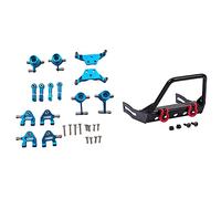 Giwnhvx Metal Upgraded Parts Steering Cup Swing Arm Plate Set with Metal RC Rock Crawler Car Front Bumper