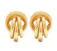 Giwnhvx Minimalist Gold Silver Color Love Knot Earrings For Women Classic Twisted Stud Earrings Tie The Knot Wedding Jewelry Gbr 05-03