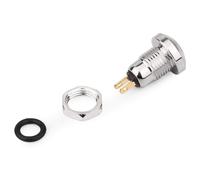 Giwnhvx Momentary Push Button Switch Waterproof Silver Dot 8mm Mini Round DC36V/2A Self Reset for Power Start Doorbell