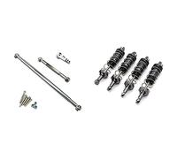 Giwnhvx Oil Shock Absorbers Damper with Steering Pull Rod Servo Link Rod for MN86 MN86S MN86K MN86KS MN G500 1/12 RC Car