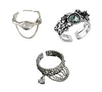 Giwnhvx Open Ring Irregular Multi-Line Ring Women'S Ring