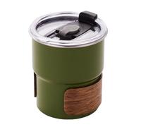 Giwnhvx Outdoor Anti-Scalding Camping Cup 304 Stainless Steel Water Cup Portable High-Temperature Coffee Cup Green