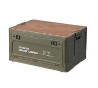 Giwnhvx Outdoor Camping Folding Tourist Table Storage Box Car Storage Box Outdoor Travel Storage Camping Equipment Green, M