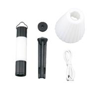 Giwnhvx Outdoor Camping LED Telescopic Flashlight with Tripod Nuts Multifunctional Rechargeable Retractable Light Table Lamp,B