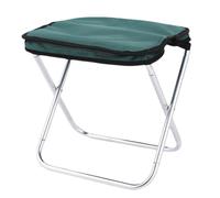 Giwnhvx Outdoor Camping Stool Folding Fishing Chair with Portable Bag Aluminum Alloy Picnic BBQ Mini Portable Seat Green