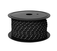Giwnhvx Outdoor Ropes Roll Reflective Ropes Canopy Windproof Ropes Fixed Ropes Binding Ropes Bold Reinforcement,Black