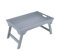 Giwnhvx Outdoor,Wooden Lazy Dormitory Bed Laptop Small Table,Tray Camping Picnic Portable Thickened Desk Easy Install Grey