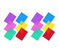Giwnhvx Pack of 12 Colour Films Gel, Transparent Coloured Film, Heat for Lamps, Coloured Filter (30 x 21 cm)