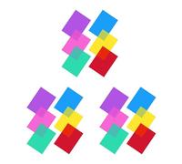 Giwnhvx Pack of 18 Colour Films Gel, Transparent Coloured Film, Heat for Lamps, Coloured Filter (30 X 21 Cm)