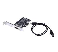 Giwnhvx PCI-E 1X to 16X 1394 PC Capture Expansion Card with 6Pin to 4Pin for Firewire Pcie Card Desktop Computer