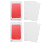 Giwnhvx Pet Dog Print Ink Kit Pad Baby Handprint Footprint Safe DIY Hand Footprint Easy Clean Pet Souvenir Easy Install Easy to Use Red