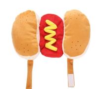 Giwnhvx Pet Funny Costume Hot Dog Dress Up, Cute Cat and Puppy Costume Small and Medium Dogs Halloween Role Play Gift M