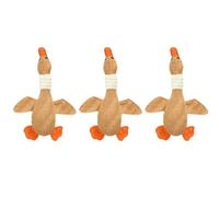 Giwnhvx Pet Toy Goose Dog Chew Sound Grinding Teeth Cleaner Dog Cat Pet Supplies Brown