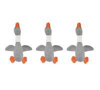 Giwnhvx Pet Toy Goose Dog Chew Sound Grinding Teeth Cleaner Dog Cat Pet Supplies Gray