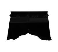 Giwnhvx Piano Cover with Ruffled Edge, Full Wrap Piano Dust Cover, 3D Piano Sunscreen Cover, Easy to Use Black