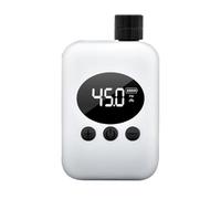 Giwnhvx Portable Mini Electric Air Pump Bicycle Tire Inflator with Valves Suitable for Road Bike and Motorcycle White